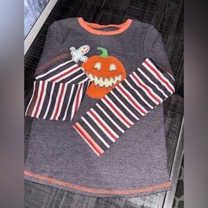 Mud Pie Baby Boys Halloween Pumpkin T-Shirt 4/5T